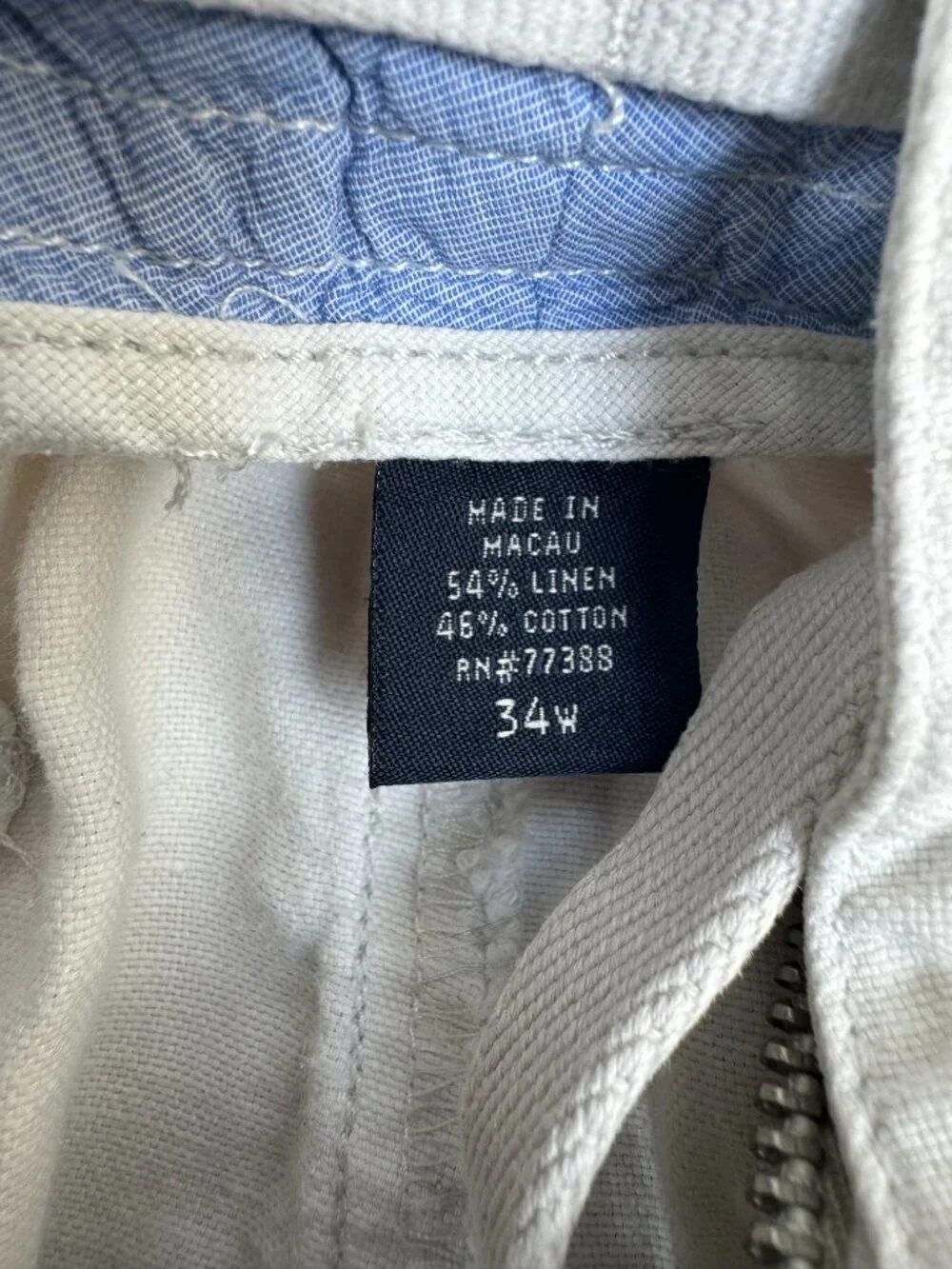 J Crew Broken-in Cargo shorts - size 34 - white